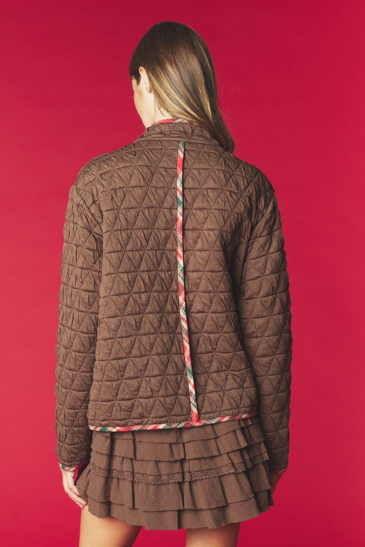 Teddy Bear Christmas Wishes Quilted Jacket
