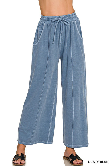 Free Spirit French Terry Wide Leg Pants