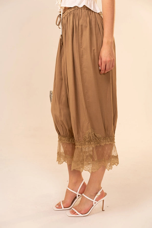 Lace & Linen Dream Balloon Pants By Blue B