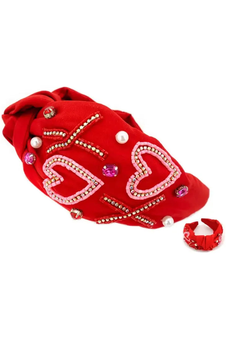 Xo Seed Bead Headband