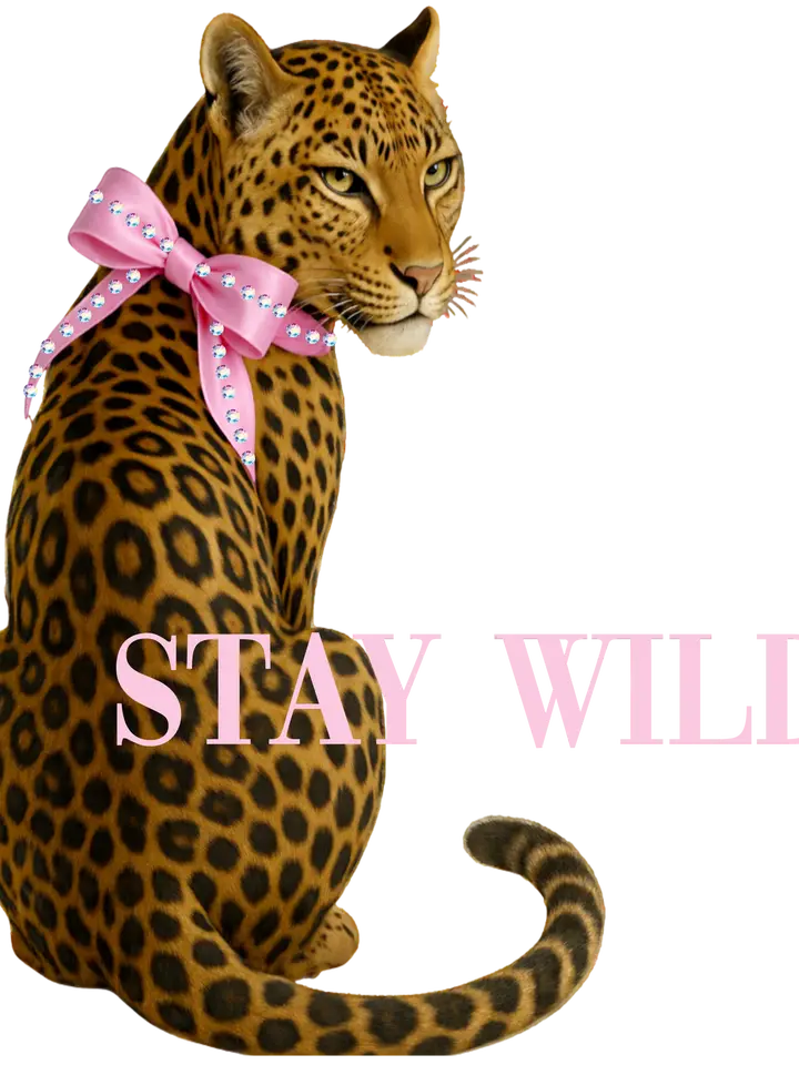 Stay Wild Leopard Bow Graphic Tee By Keep it Gypsy