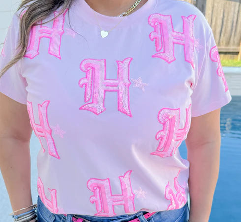 Pink H Shirt