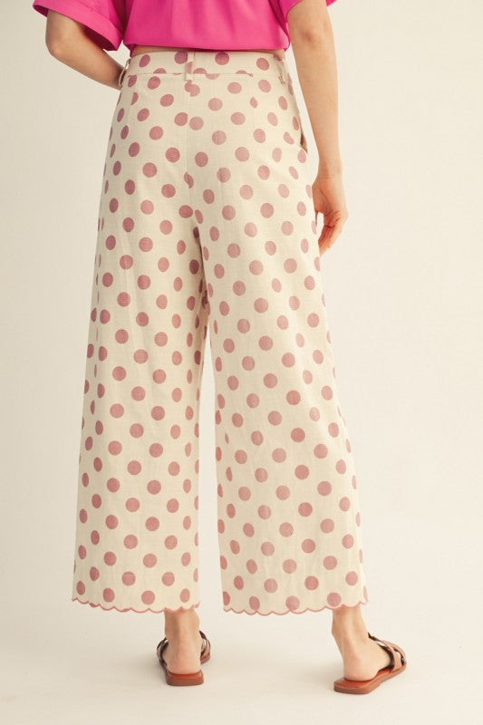 Pink Sugar Dot Pant By Jodifil