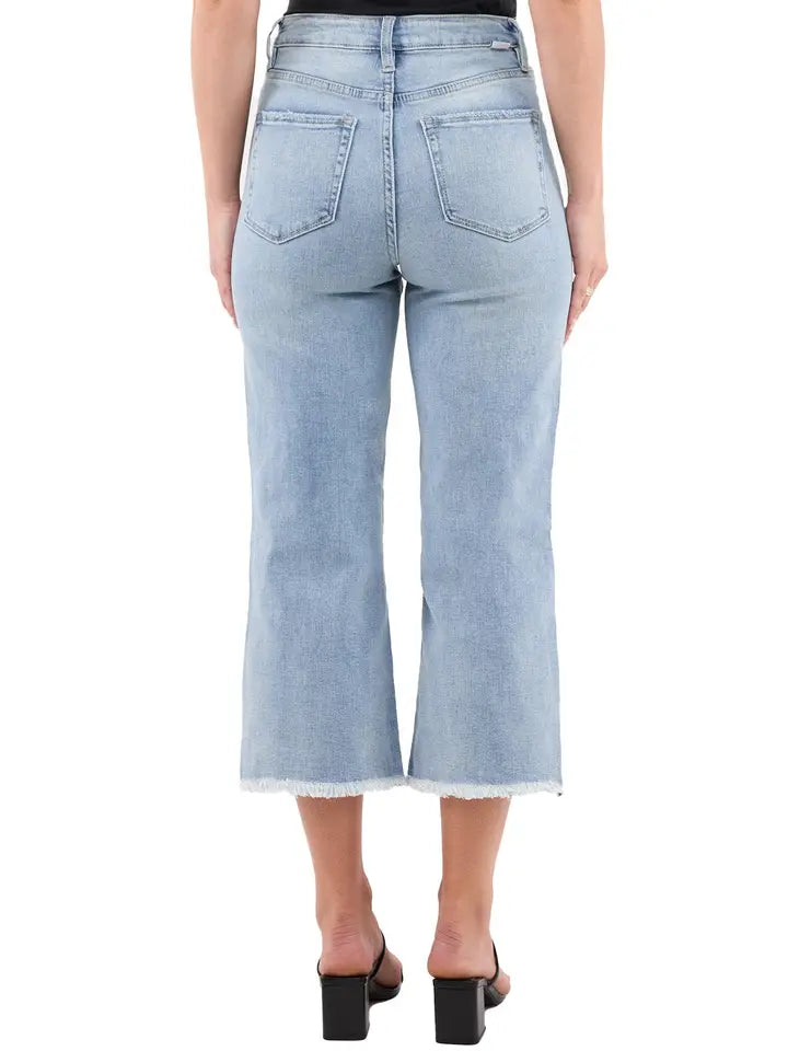 Chloe High Rise Distressed Crop Jeans By RMF