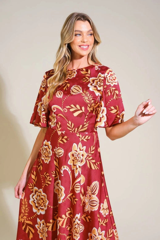 Contemporary Midi Printed Dress