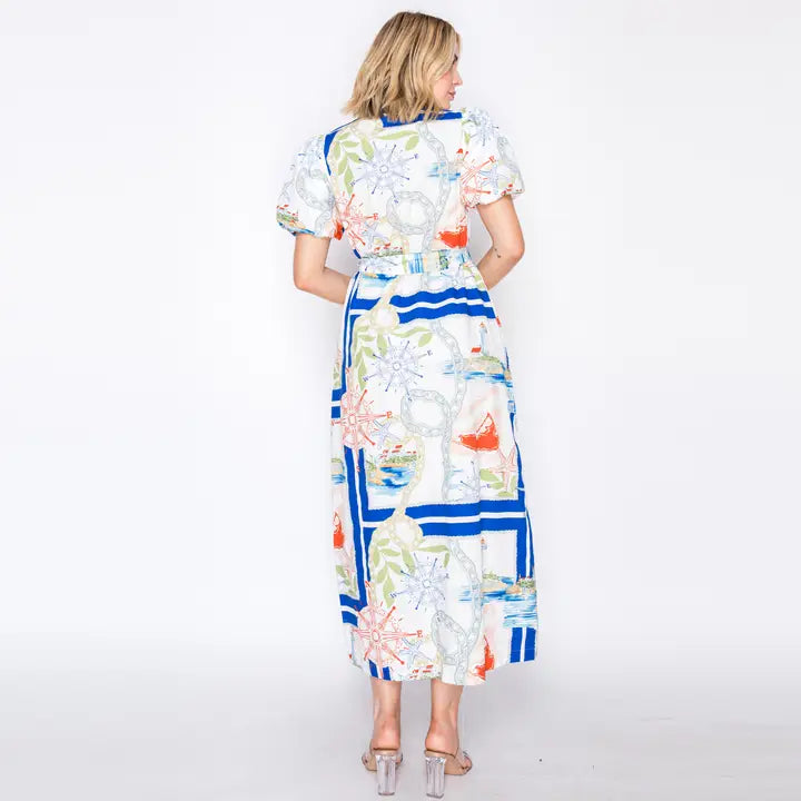 Ocean Voyage Midi Dress By lovewednesday