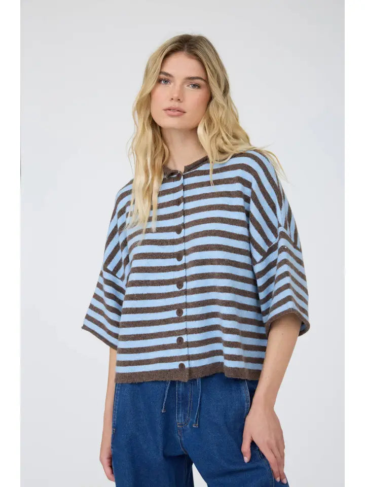 Sweet Sorbet Stripe Cardigan By J.O.A