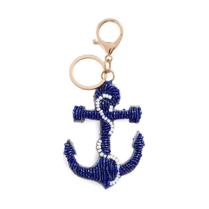 Nautical Beaded Bag Charm/Key Ring By Shiraleah