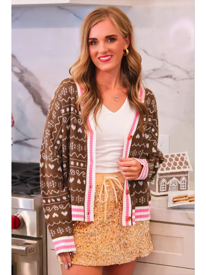 Velvet Hour Sequin Skort- Vintage Gold