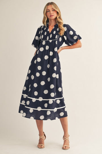 The Audrey Dot Dress By Jodifl