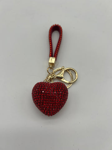 Bling Heart Keychain