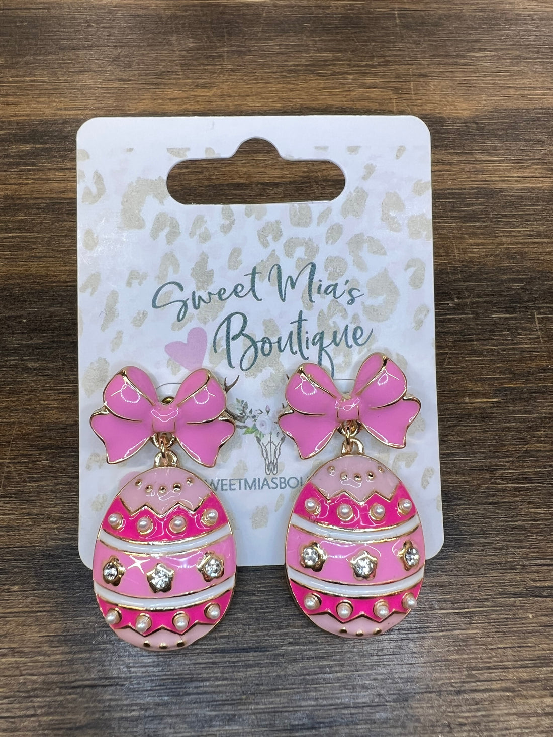 Rainbow Bow Easter Egg Earrings