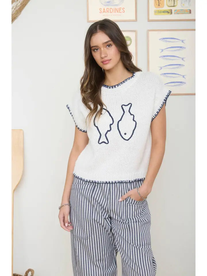 Coastal Cutie Fish Knit By J.O.A