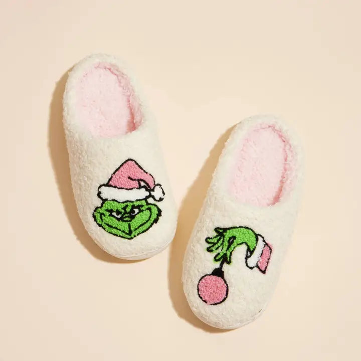 Christmas Monster Home Slippers - Kids For Christmas Gift