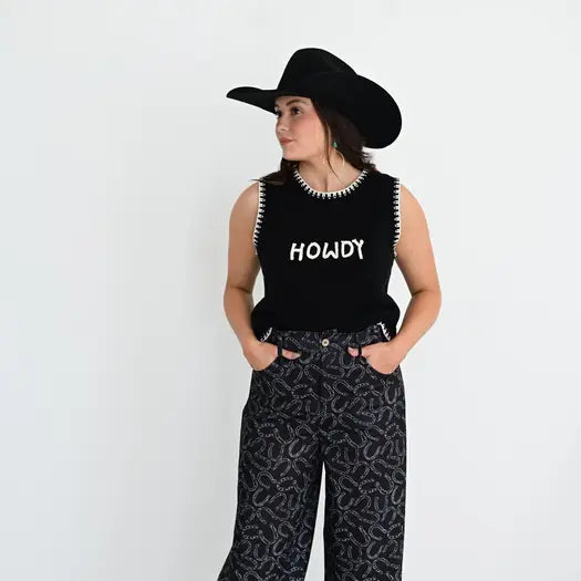 Black Horseshoe trouser pants by Turquoise Haven
