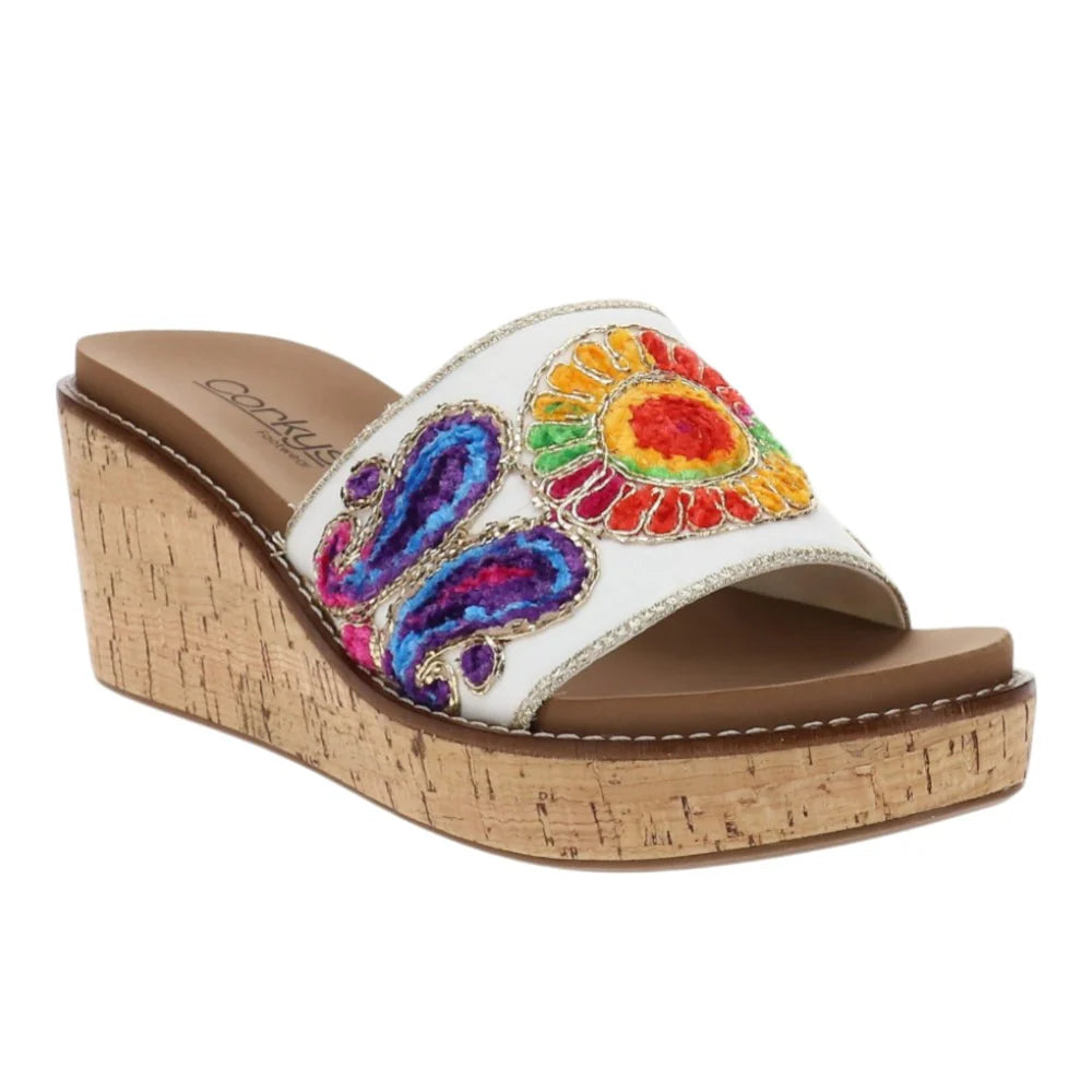 Wanderlust Wedges - Red Multi By Corky's