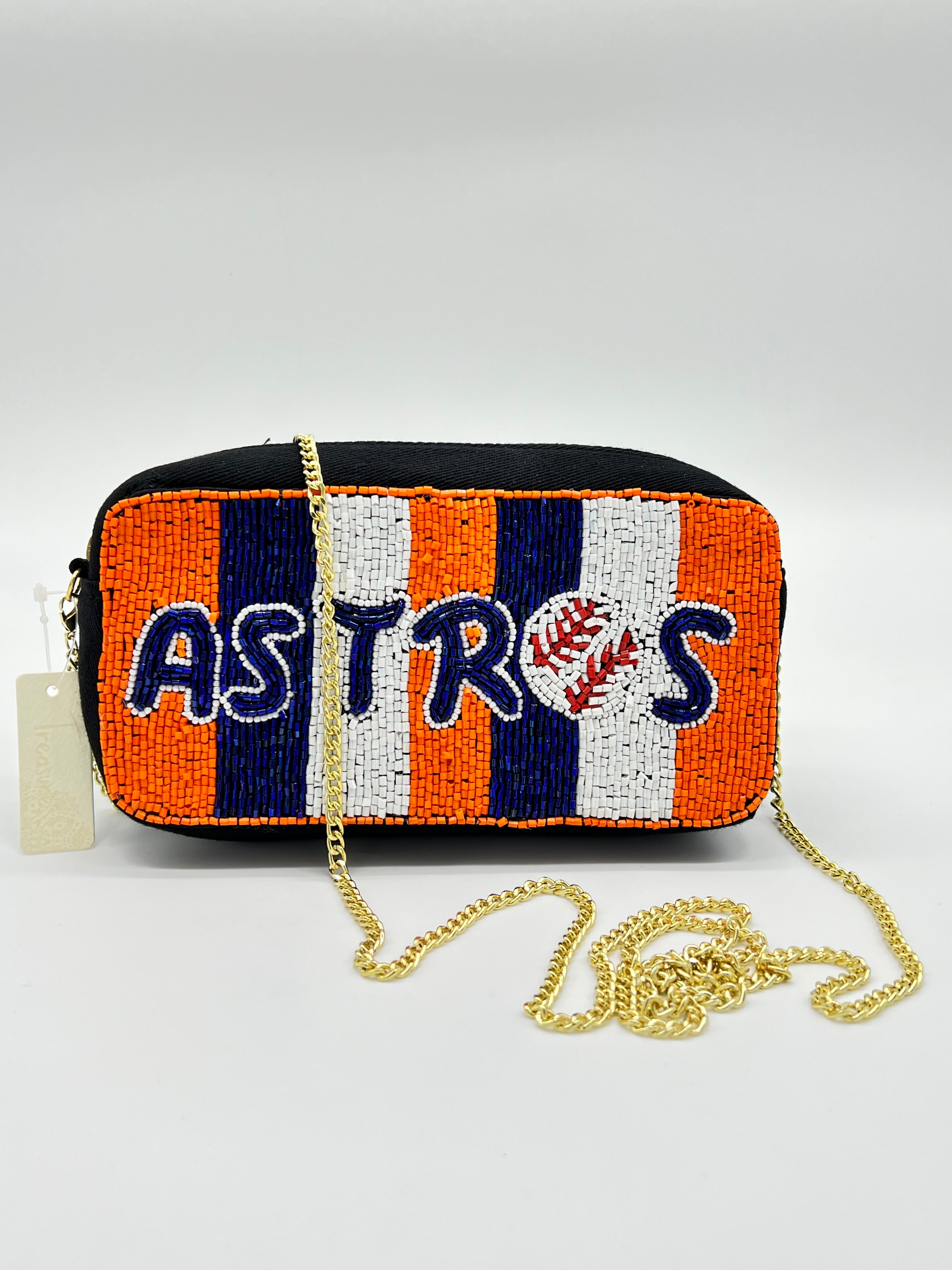 Small H-town Baseball Team beaded Crossbody Bags (multiple styles)