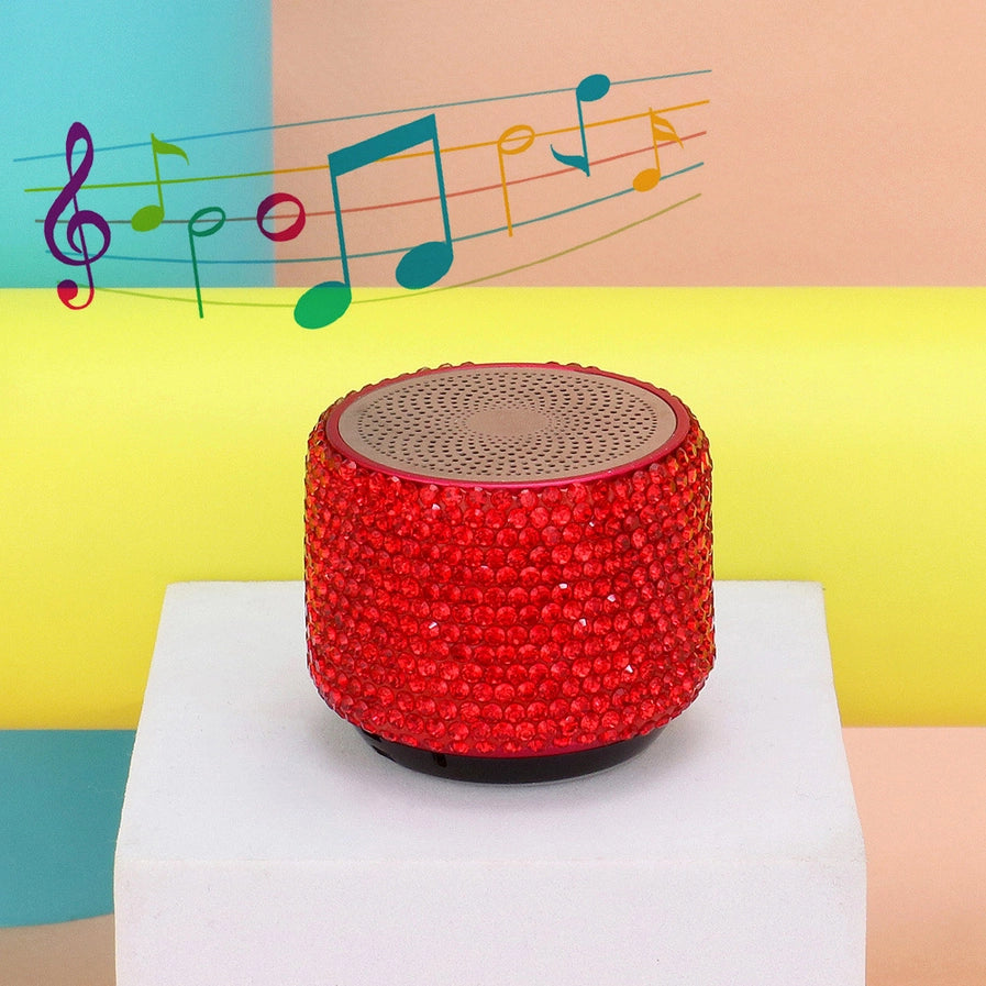 Mini Portable Bling Studded Wireless Speaker