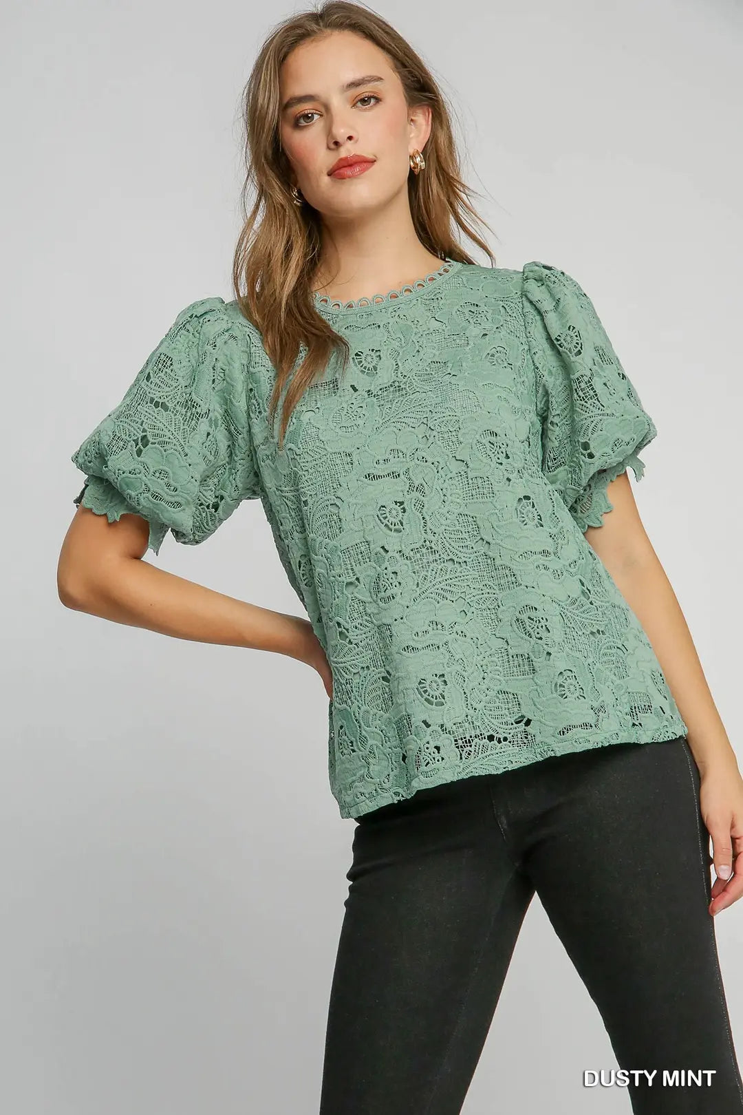 DG Meadow Muse Lace Set (Mint / Cream) By Umgee