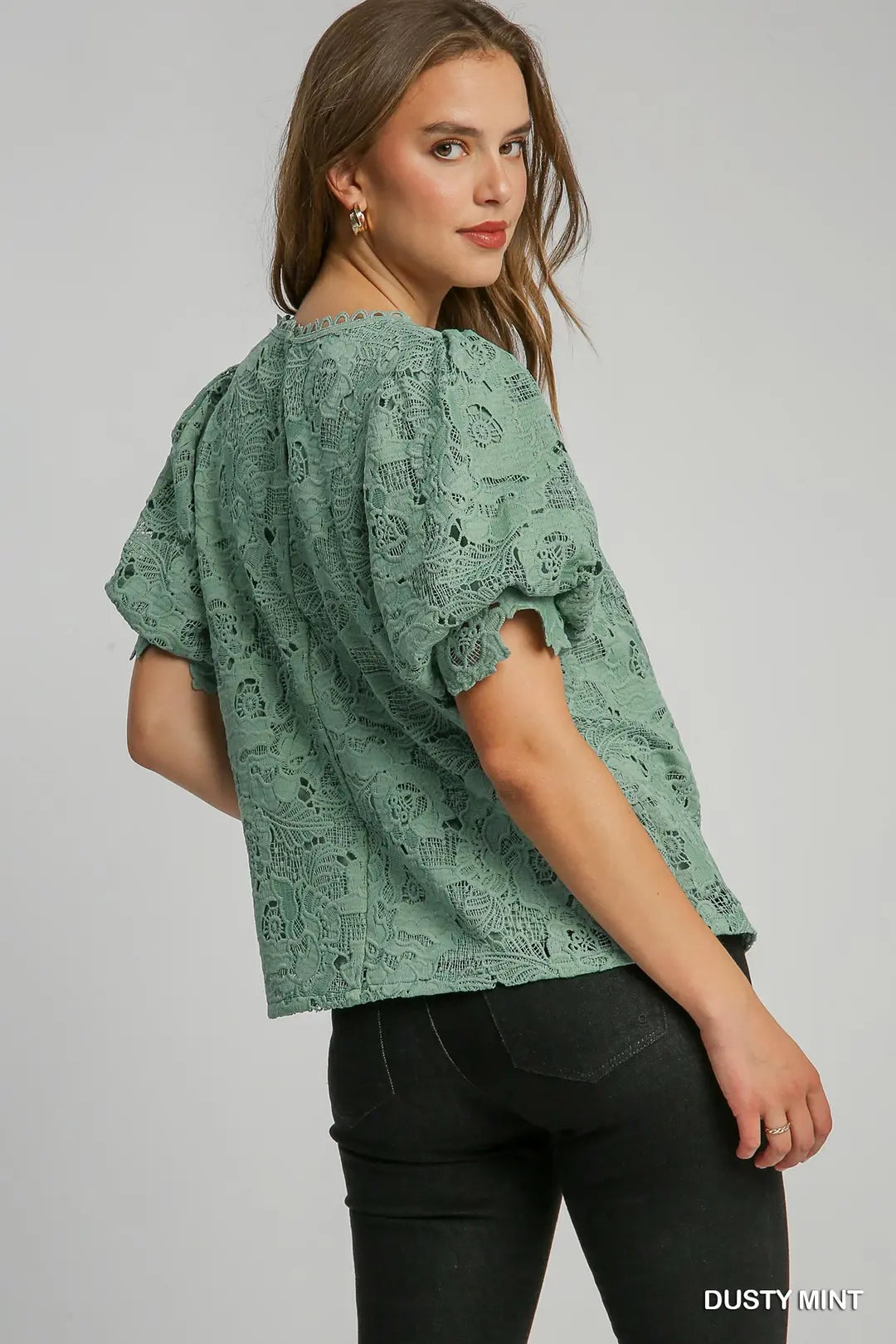 DG Meadow Muse Lace Set (Mint / Cream) By Umgee