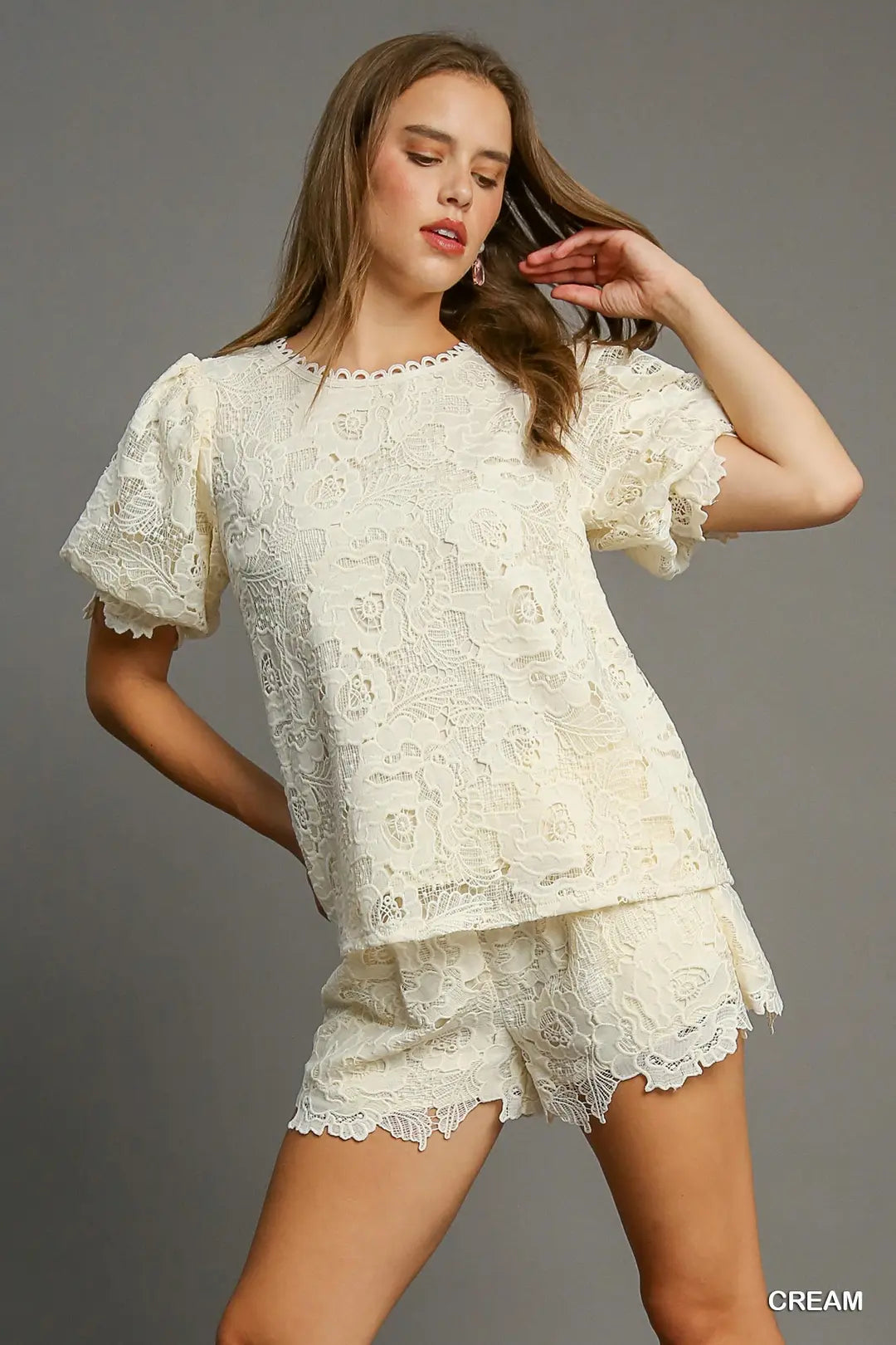 DG Meadow Muse Lace Set (Mint / Cream) By Umgee