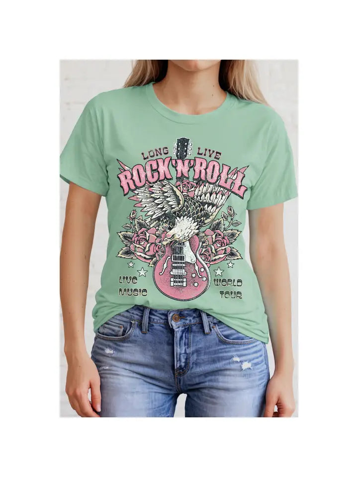 Rock and Roll- Short Sleeve Graphic Tee