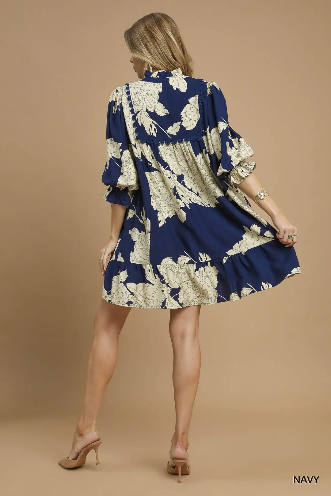 Floral Tiered Babydoll Dress