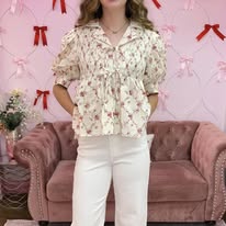 Coquette Puff Sleeve Babydoll to By Entro