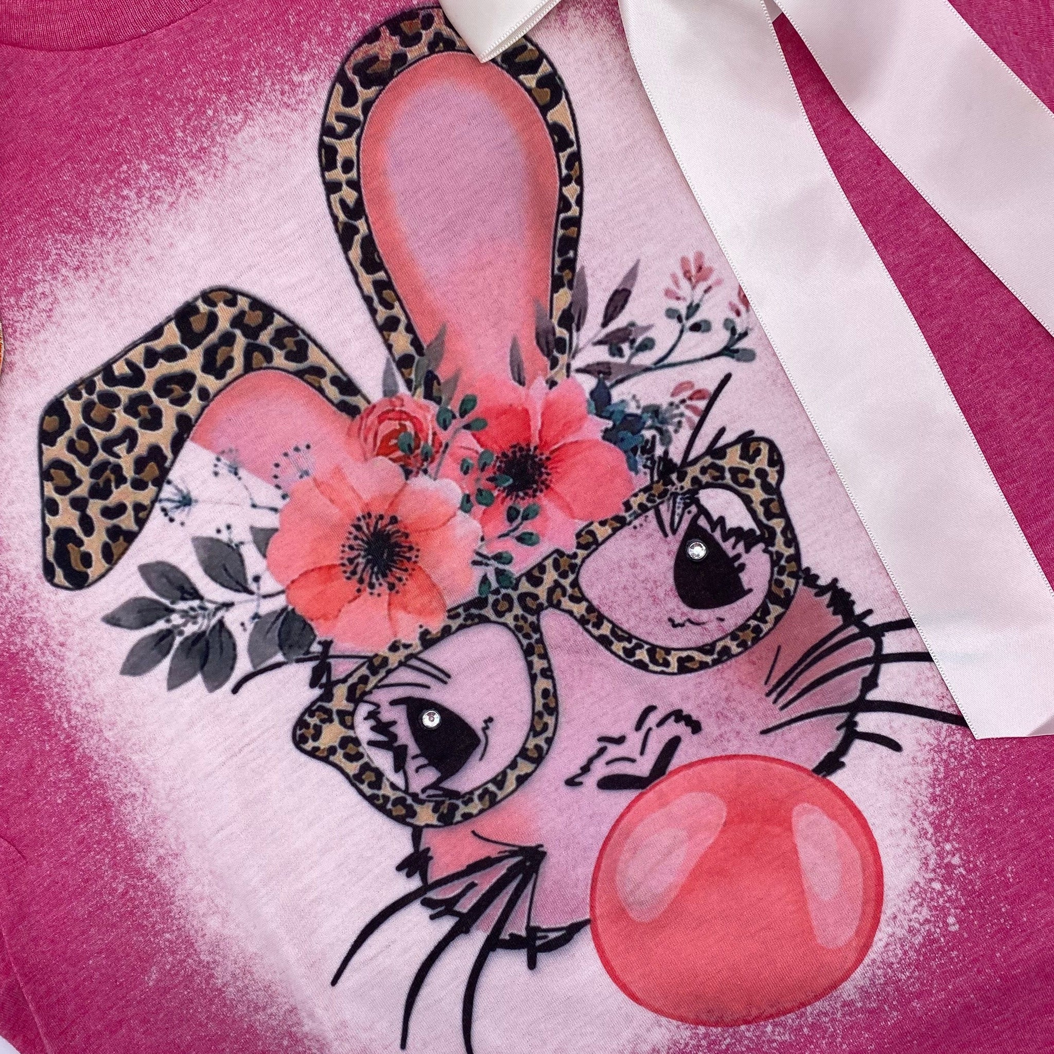 Bubble Gum Bunny Graphic Tee