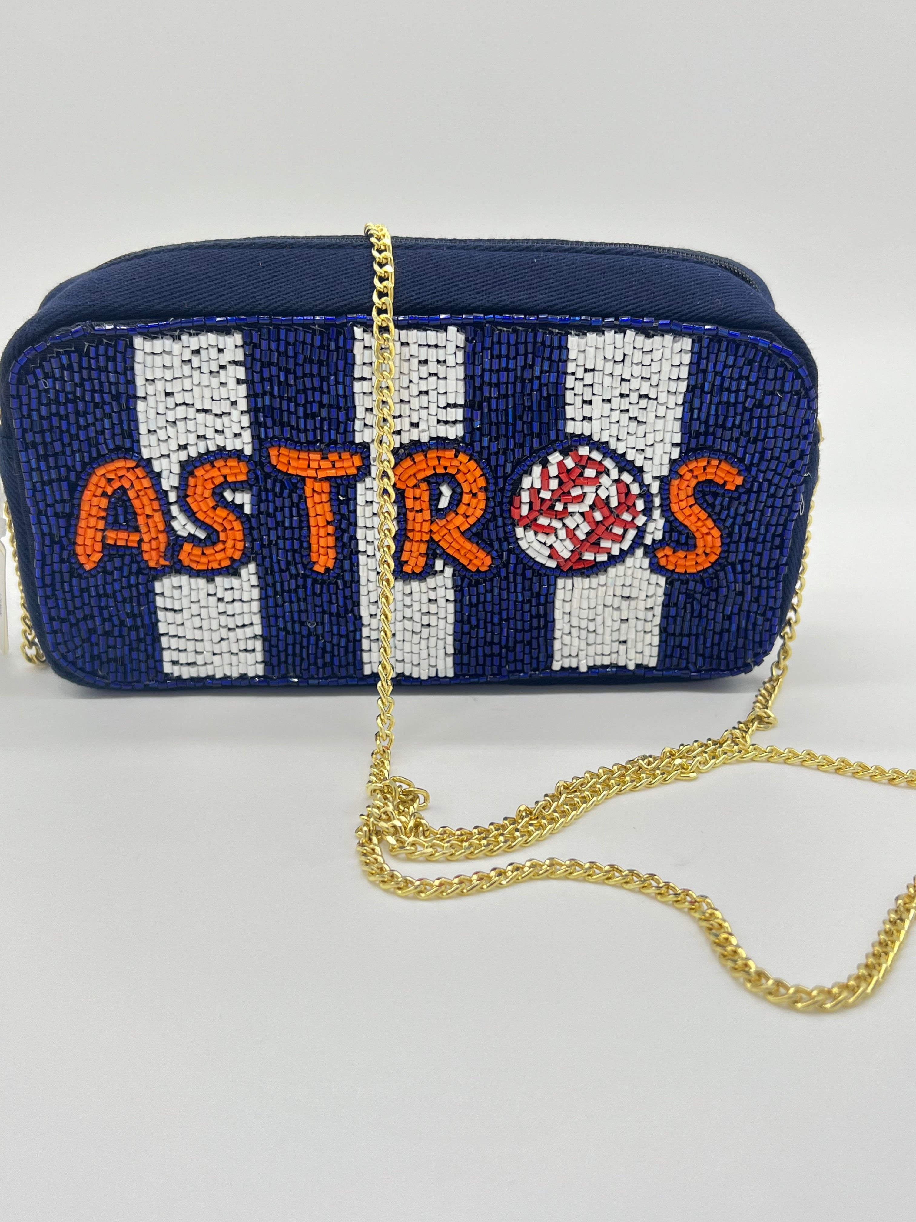 Small H-town Baseball Team beaded Crossbody Bags (multiple styles)