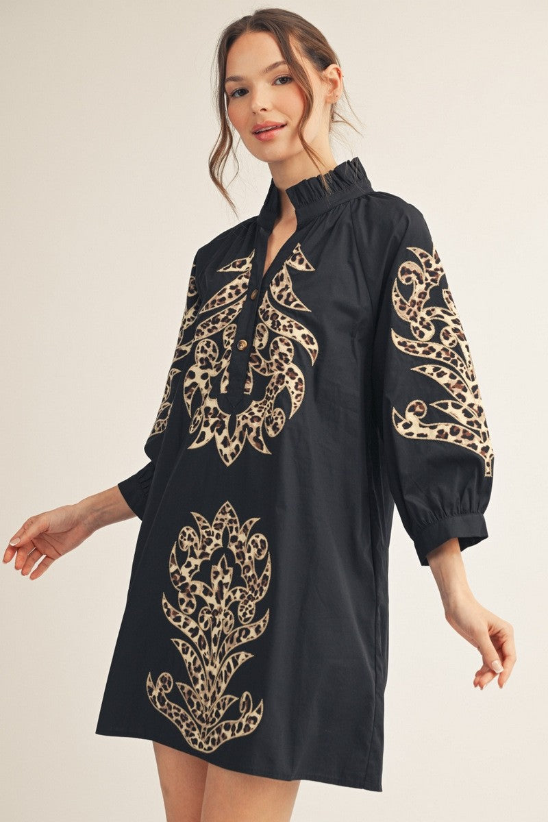 Leopard Muse Leopard Baroque Dress By Jodifl
