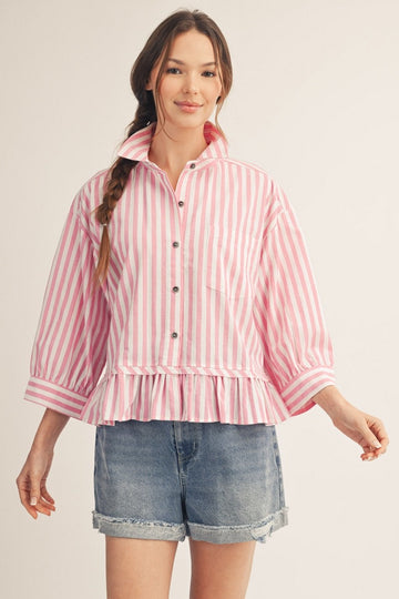 Fresh Start Stripe Top By Jodifl