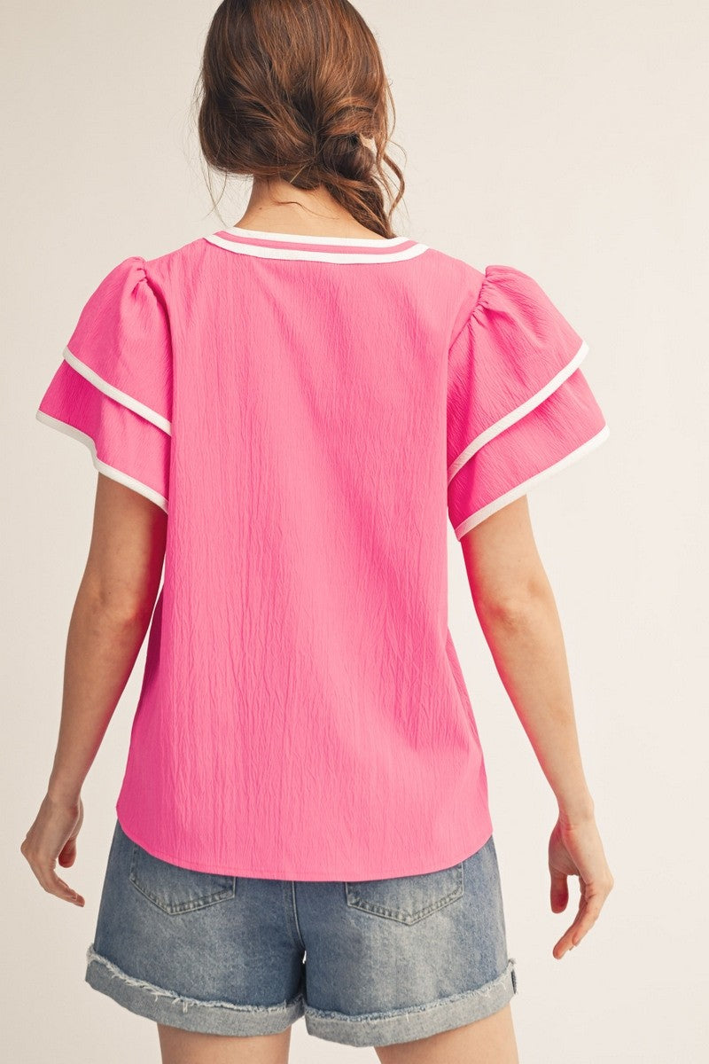 Garden Party Flutter Top By Jodifl
