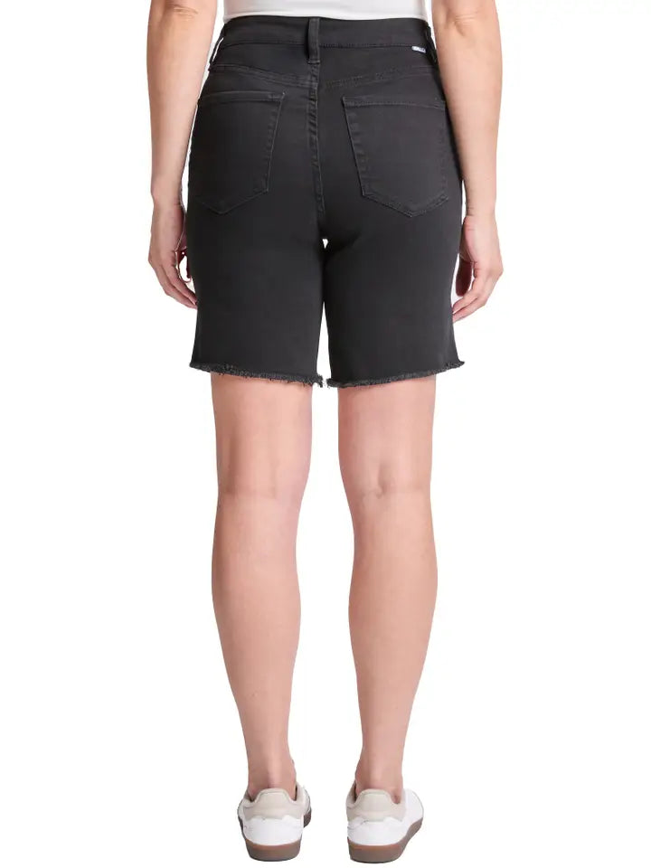 Midnight Sculpt Long Denim Shorts By RFM