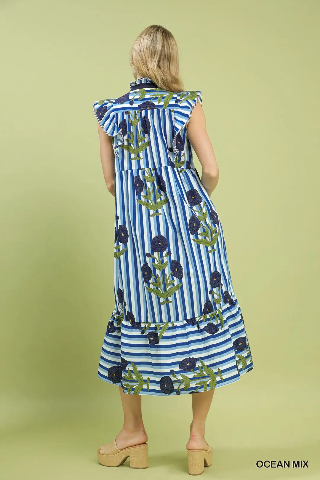 Seaside Symphony Midi Dress By Umgee Full Run
