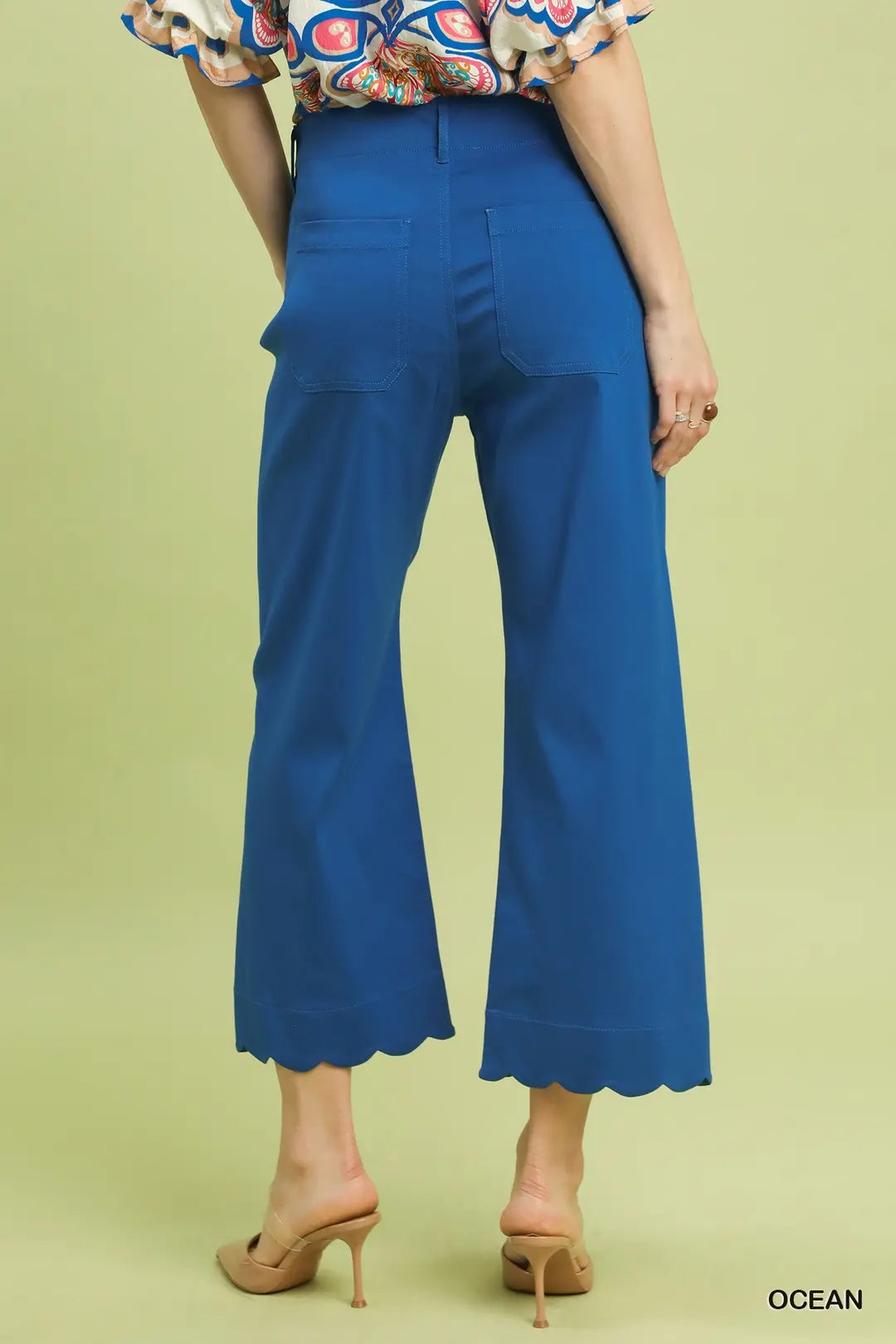 DG Scallop Daydream Wide Leg Pants By Umgee