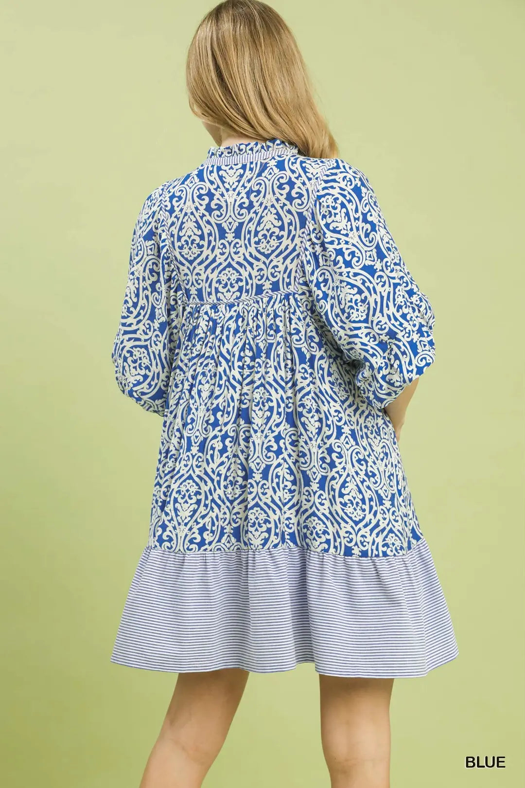 Mediterranean Petal Puff Dress By Umgee