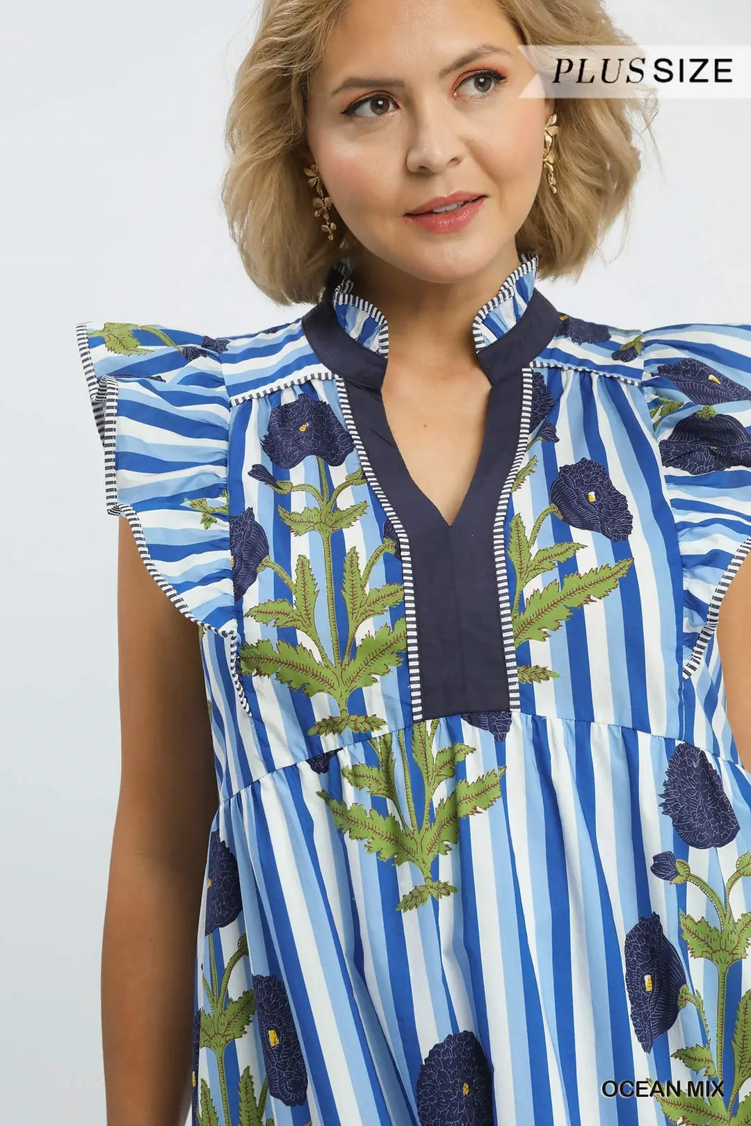 Seaside Symphony Midi Dress By Umgee Full Run