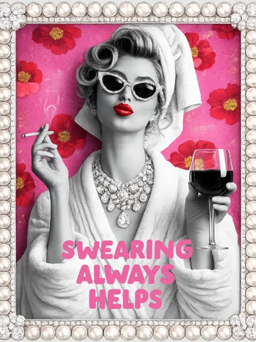Swearing Always Help Cream Graphic Tee By Keep It Gypsy