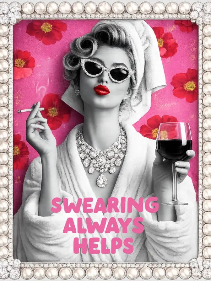 Swearing Always Help Cream Graphic Tee By Keep It Gypsy