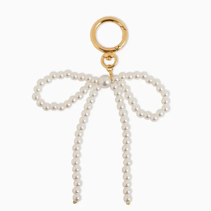 Pearl Coquette Bow Keychain Bag Charm Keychain