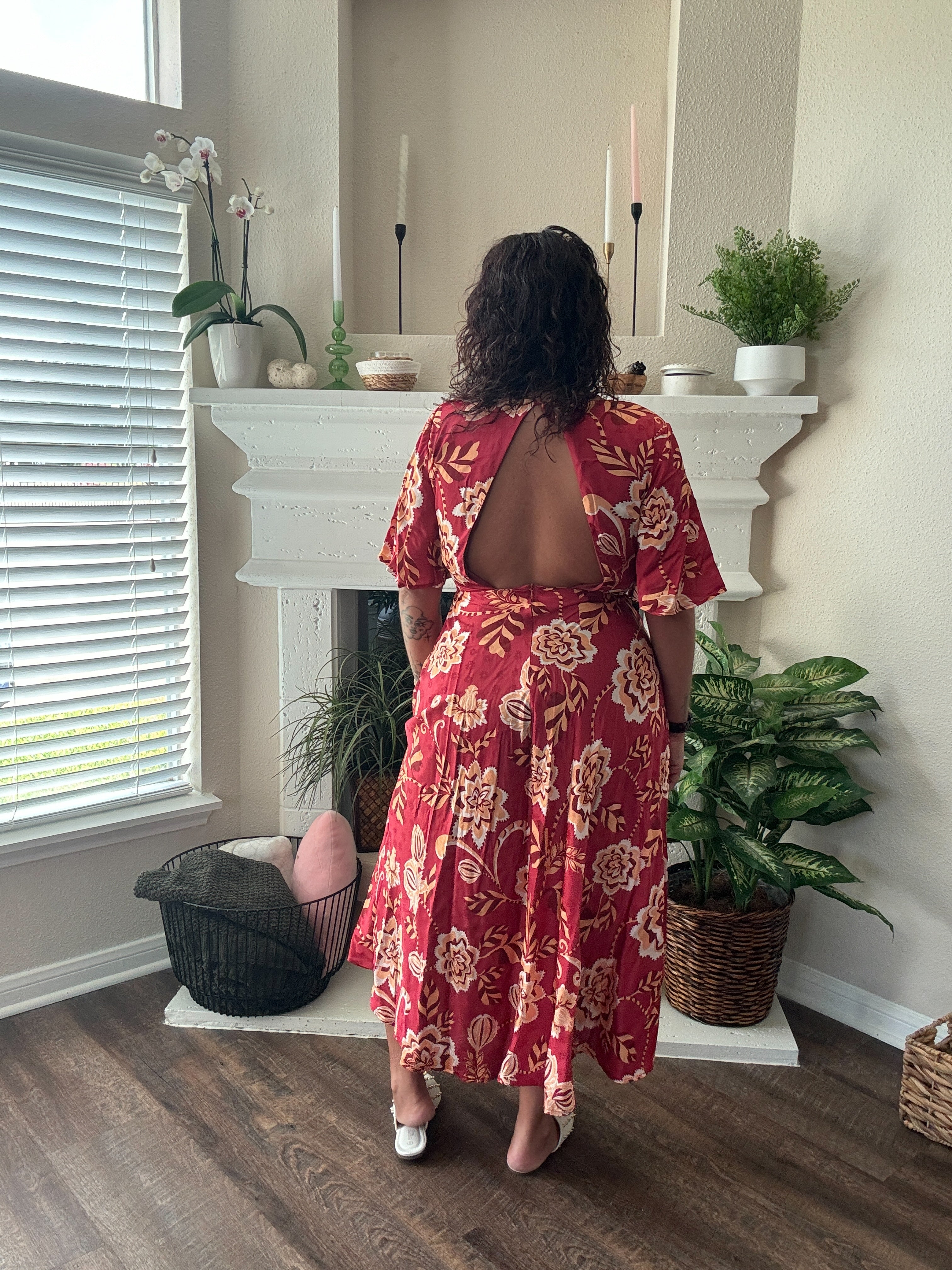 Contemporary Midi Printed Dress