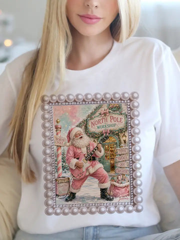 North Pole Workshop Graphic Tee