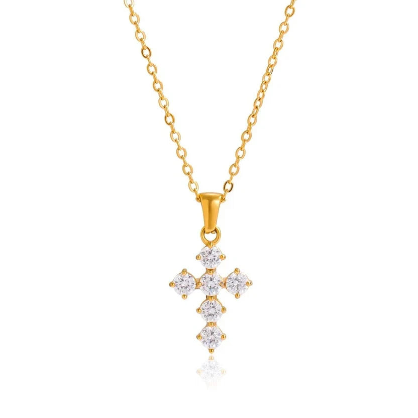 Mini Cross Necklace Waterproof