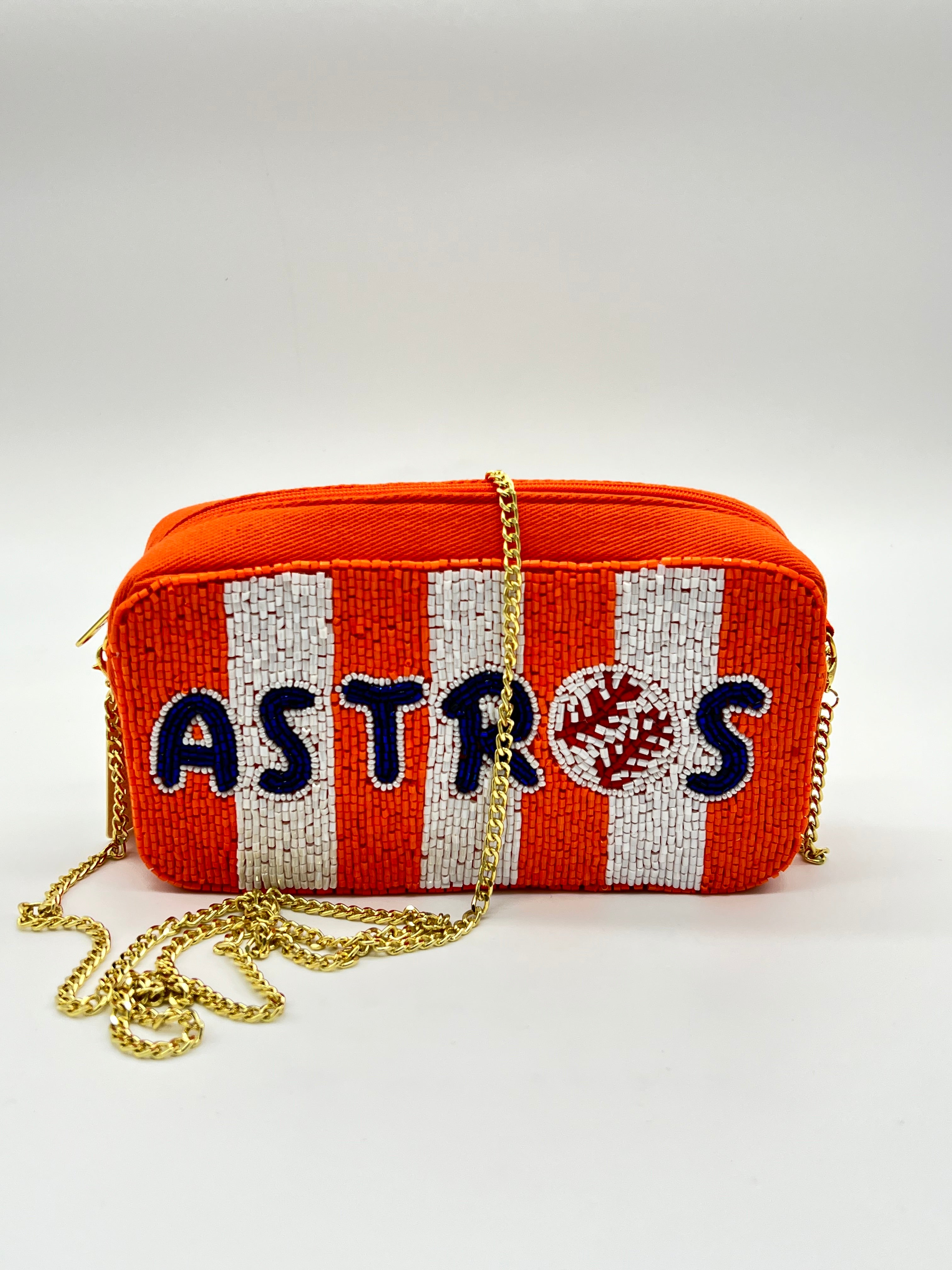 Small H-town Baseball Team beaded Crossbody Bags (multiple styles)