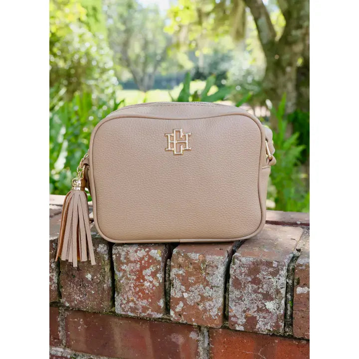 Rylie Crossbody with Tassel Taupe by Caroline Hill