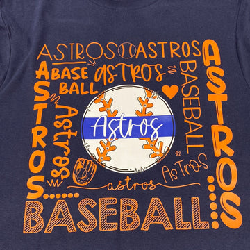 Astro Baseball Multiple Wording Graphic Tee