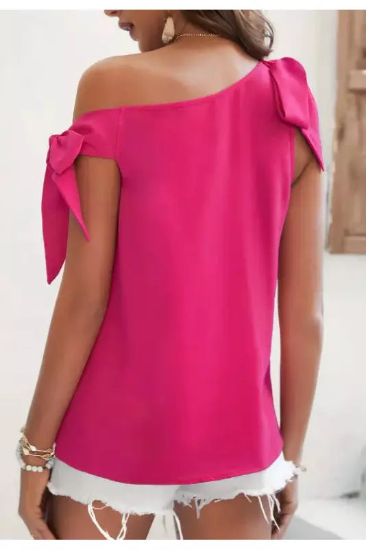 Neck Knot Side Blouse