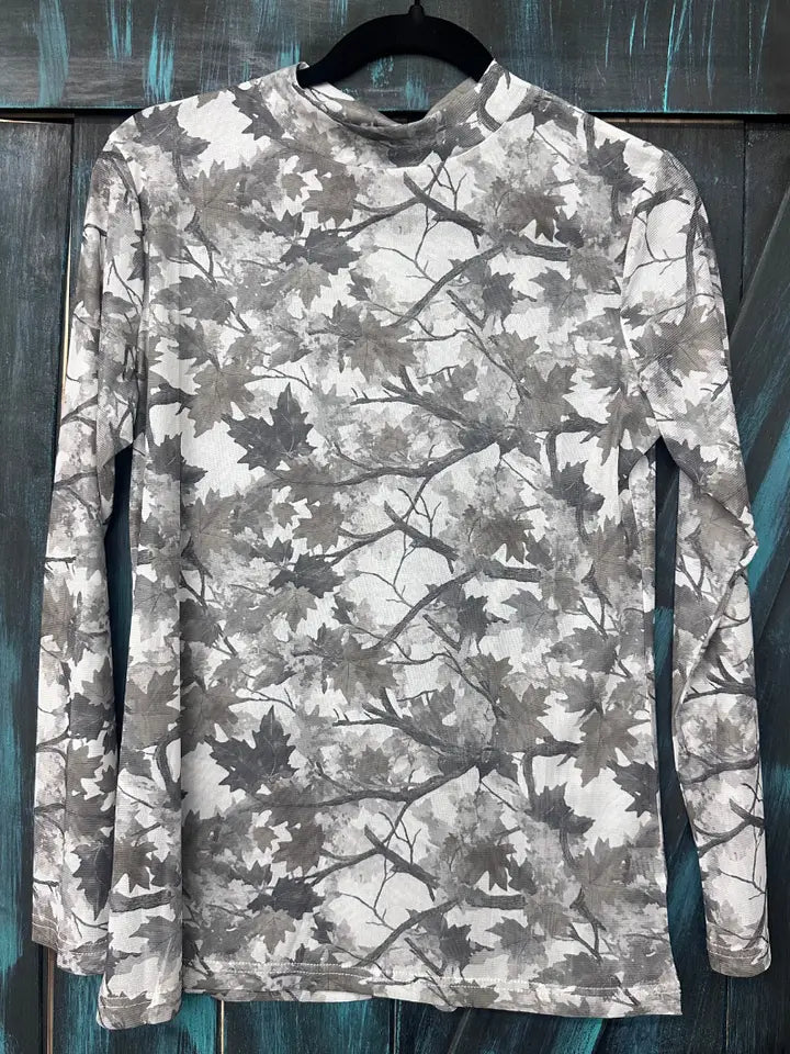 Silver Country Mesh Top