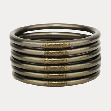 BuDhaGirl Flint All Weather Bangles® (Set of 6) - Serenity Prayer